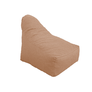 Fauteuil Pouf XXL 120x90 Marron - Tissu Effet Lin & Mousse (Confort Salon)