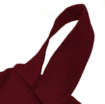 Pouf poire Géant XXL d'intérieur en tissu effet lin - 120x150 cm - Prune  - Deco-arts.fr