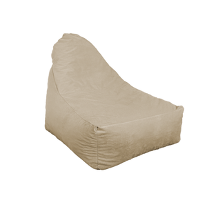 Fauteuil Pouf XXL 120x90 Crème - Velours Soyeux & Mousse (Luxe & Confort)