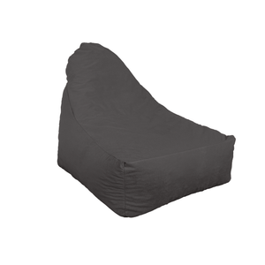Fauteuil Pouf XXL 120x90 Gris Foncé - Velours Soyeux & Mousse (Luxe & Confort)