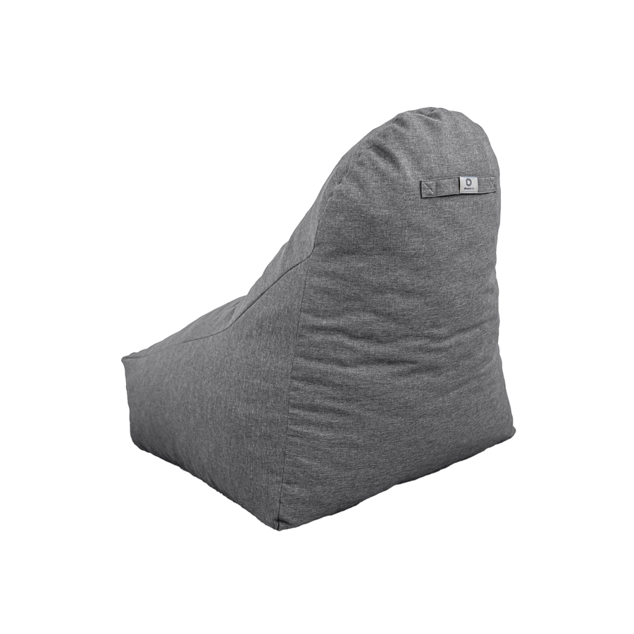 XXL Armchair Bean Bag 120x90 Grey Chiné – photo 5
