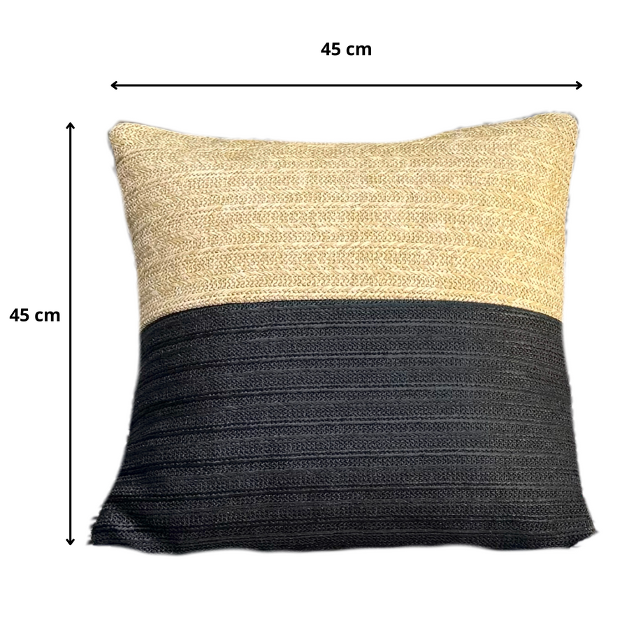 Capa de Almofada Efeito Ráfia Bicolor 45x45 – foto 5