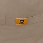 Pouf fauteuil XXL d'intérieur en tissu velours - 120x70x90 cm - Beige - Deco-arts.fr