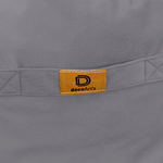 Pouf fauteuil XXL d'intérieur en tissu velours - 120x70x90 cm - Gris clair - Deco-arts.fr