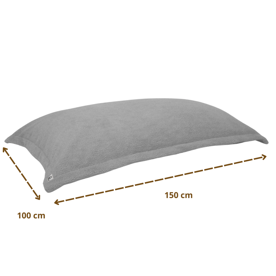 XL reuzen zitkussen 150x100 Kiezelgrijs – foto 6