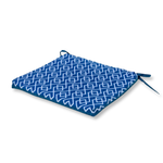 Lot de 4 Galettes de Chaise 35x35x3 cm motif Géométrique Vert - Deco-arts.fr