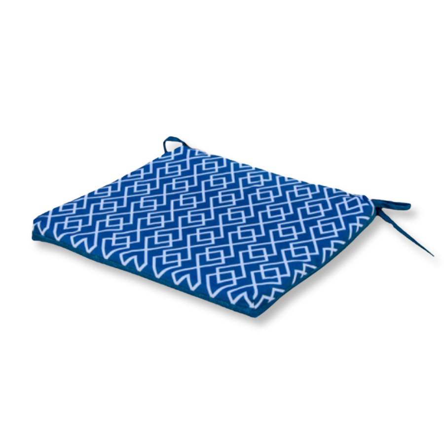 4er-Set Stuhlkissen 35x35 Motif Géométrique Grün, 3 cm dick