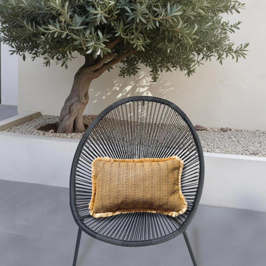 Housse de Coussin Effet Raphia Uni 30x50 - vue principale