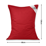 Housse pour Pouf Géant XL 120x80cm Intérieur et Extérieur - Rouge piment - Deco-arts.fr