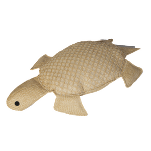 Coussin Tortue Effet Raphia 60x20 cm - Déco Bohème (Gevuld en duurzaam)
