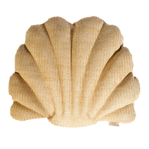 Coussin Coquillage Effet Raphia 45x45 cm - Déco Bohème (Preenchido e Resistente)