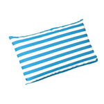 Coussin bain de soleil premium avec coussin - Rayures Turquoises - Deco-arts.fr