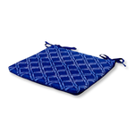 Lot de 4 Galettes de Chaise 35x35x3 cm motif Nautique Bleu - Deco-arts.fr