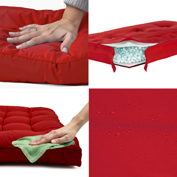 Matelas rouge piment 185x55 cm - imperméable