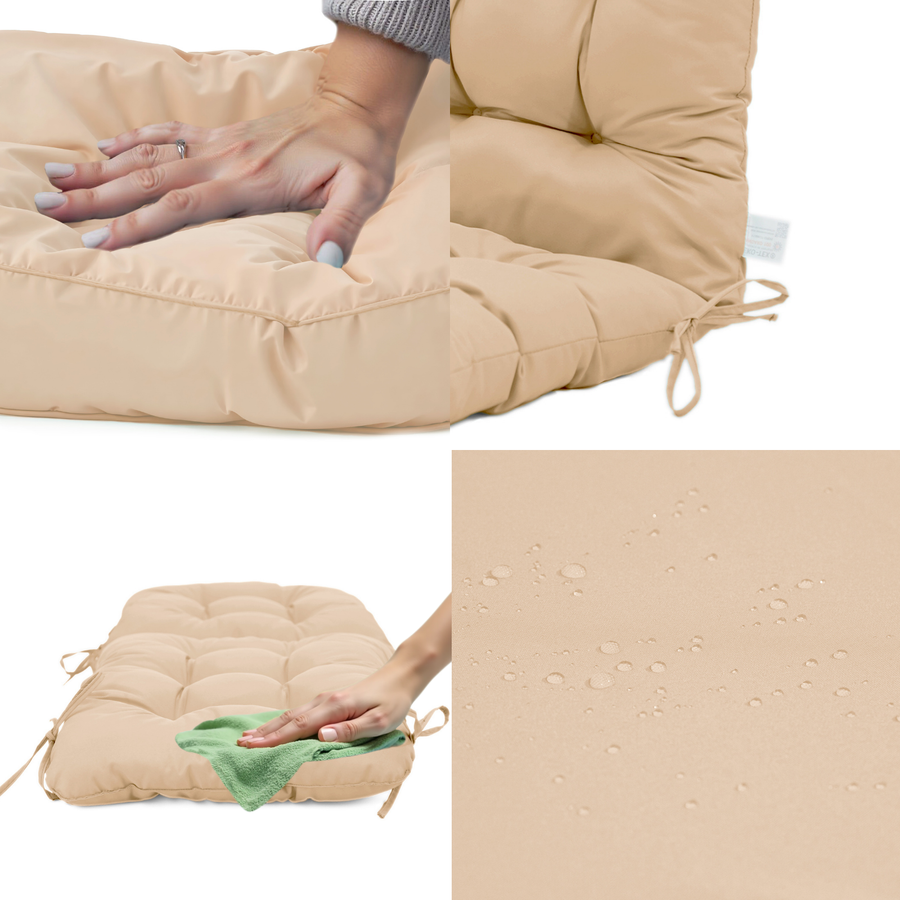 Hochlehner-Stuhlkissen 120x50 Beige, für draußen