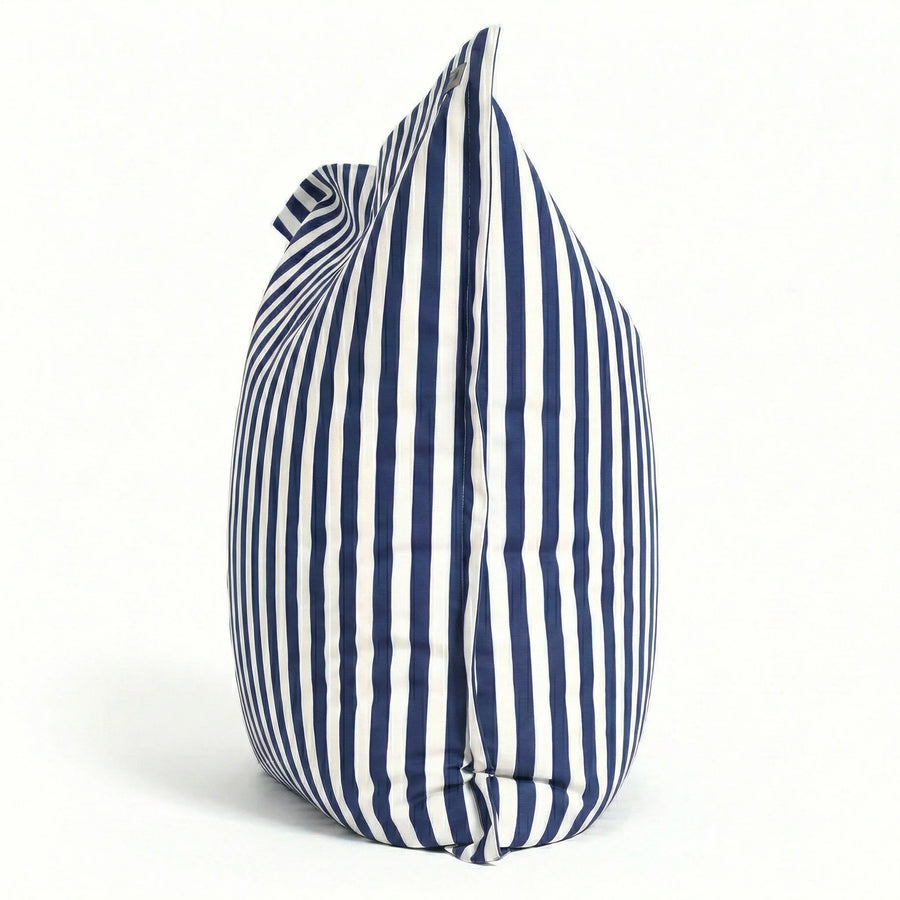 Giant XXL Beanbag 180x140 Stripe Navy Blue, waterproof