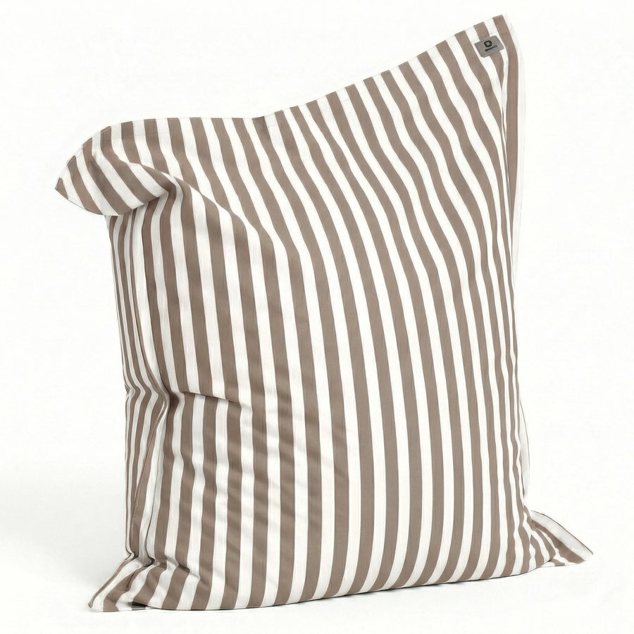 Giant XXL Beanbag 180x140 Stripe Beige, 270 g striped polyester fabric