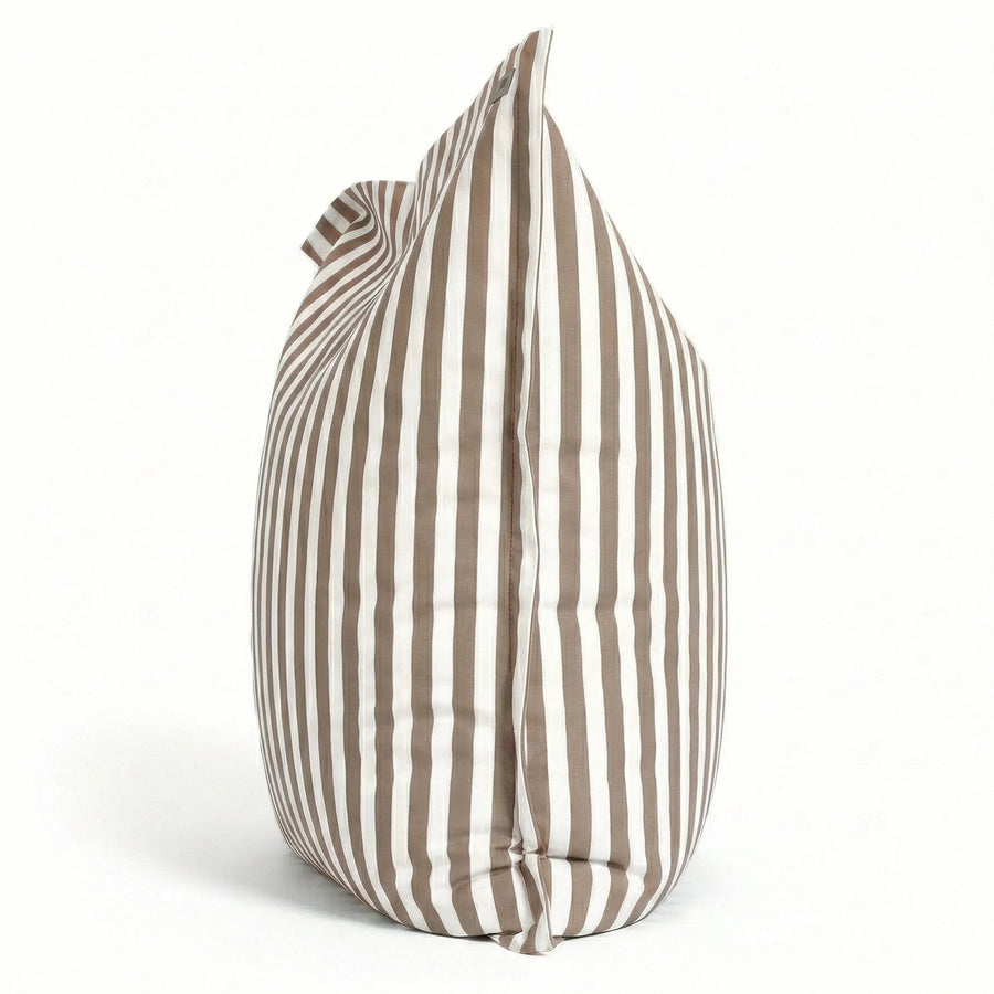 Giant XXL Beanbag 180x140 Stripe Beige, waterproof