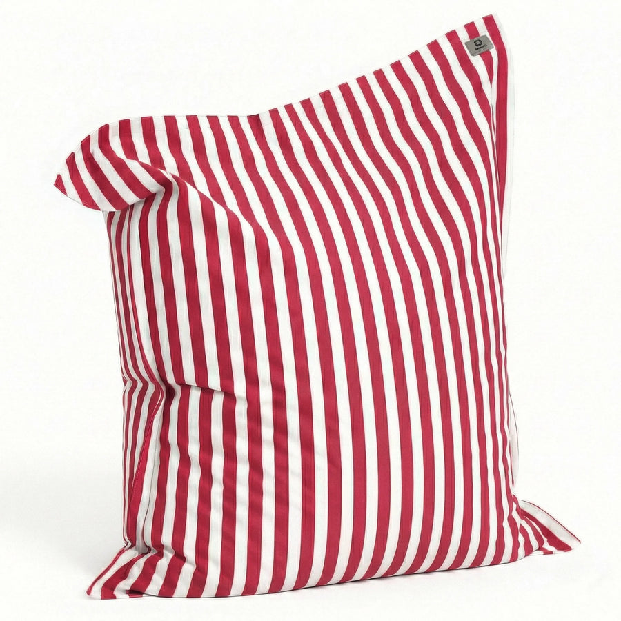 Riesensitzsack XXL 180x140 Streifen Rot, gestreifter Polyesterstoff 270 g