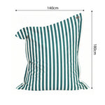 Ambiance jardin avec pouf vert