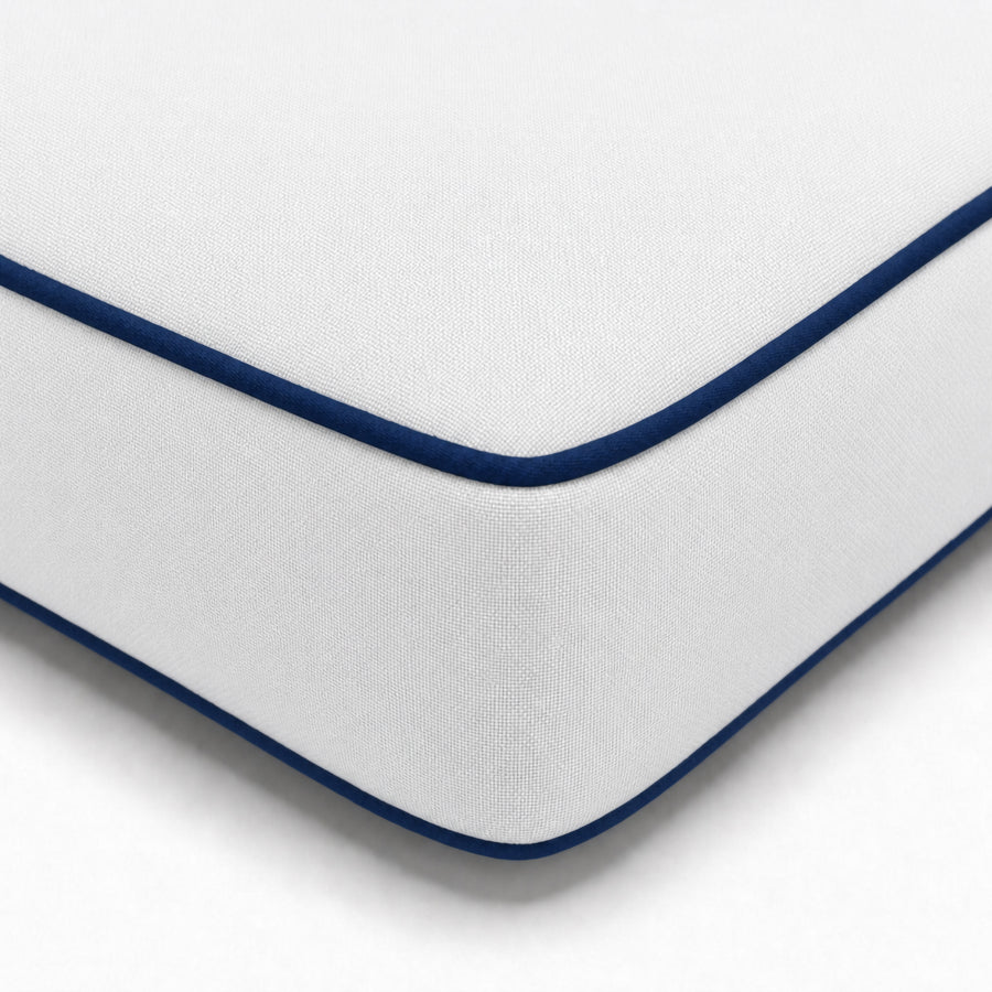 Colchão Premium Espreguiçadeira 190x60 Branco, capa removível