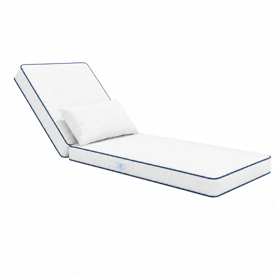 Colchão Premium Espreguiçadeira 190x60 Branco, espessura de 10 cm