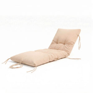 Matelas Bain de Soleil 185x60 Beige Clair - Épais 12cm & Imperméable