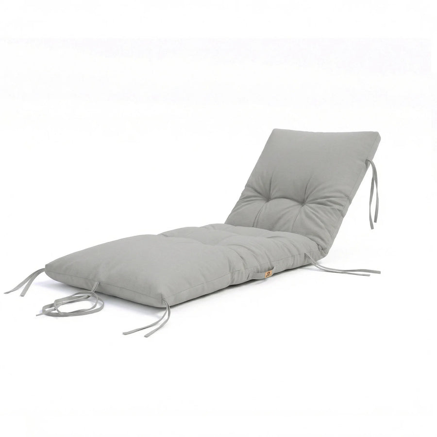 Ligbedkussen 185x55 Kiezelgrijs, 12 cm dik