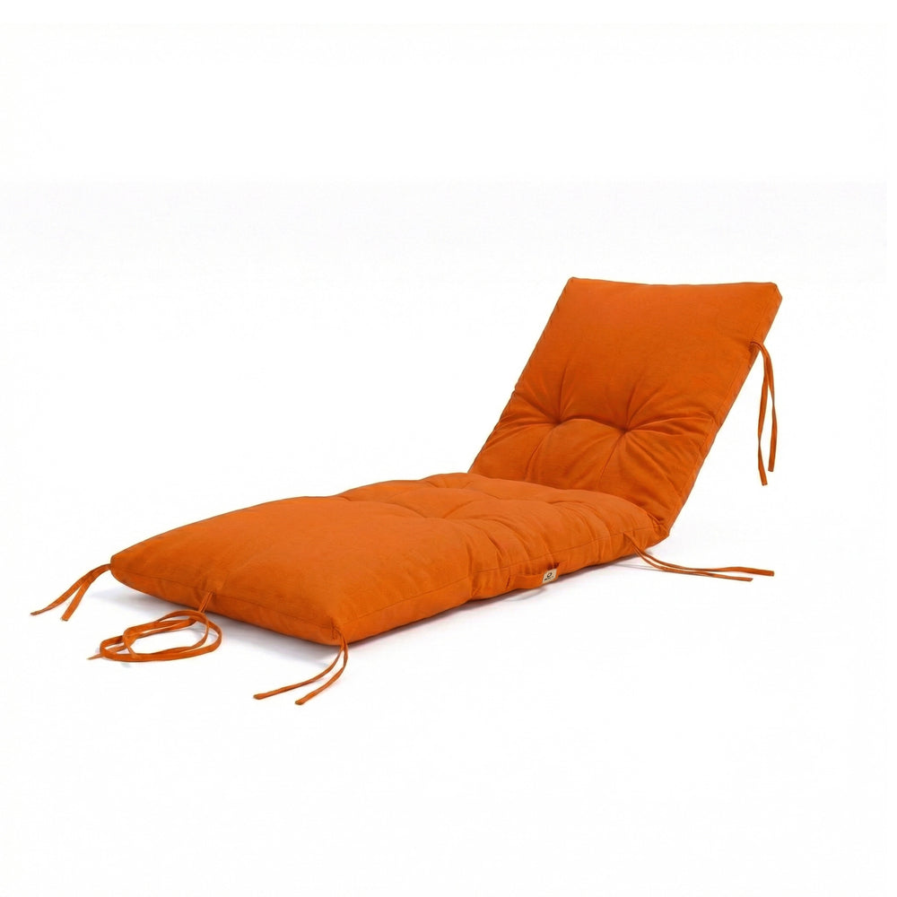 Matelas Bain de Soleil 185x60 Orange, épaisseur 12 cm