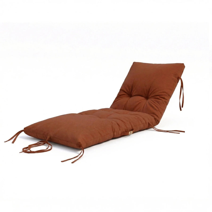 Ligbedkussen 185x55 Terracotta, 12 cm dik