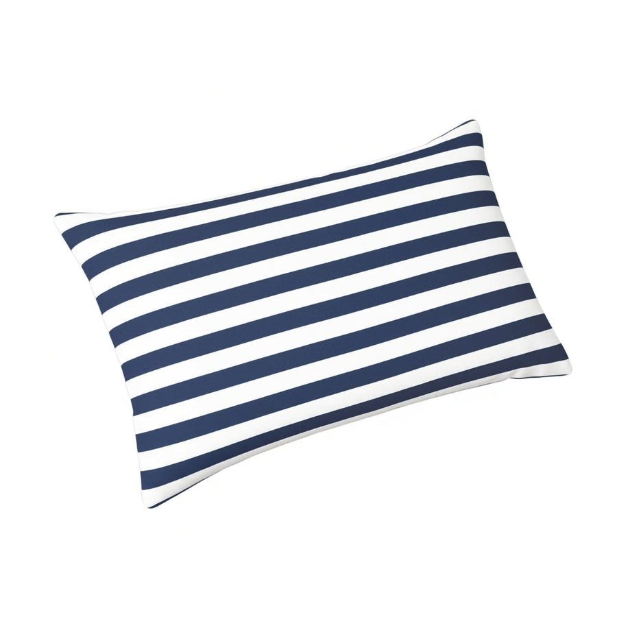 Colchão Premium para Espreguiçadeira 190x60 Risca Azul Marinho, tecido de poliéster