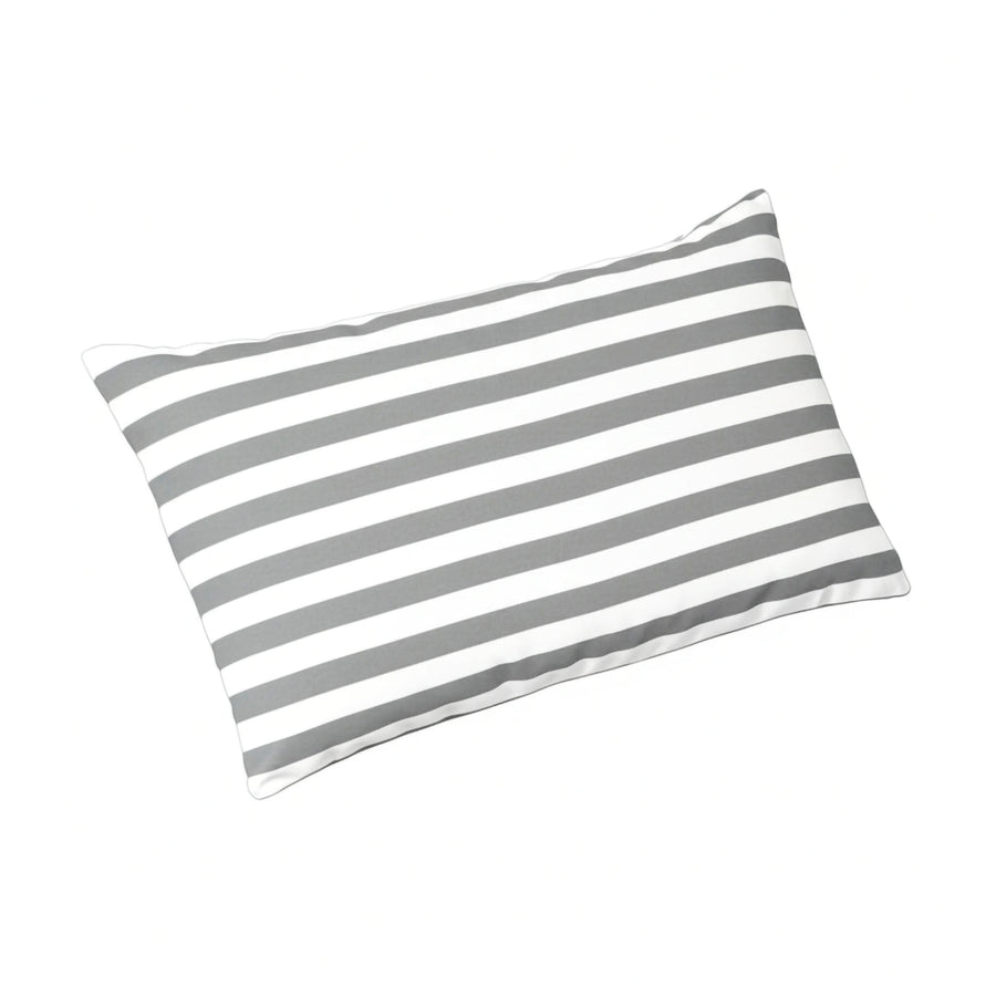 Matelas Transat Premium 190x60 Rayure Gris Clair, tissu polyester