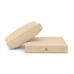 Gartenlounge-Kissen-Set 50x50 Beige - Abnehmbar & UV-beständig (Sitzfläche + Rückenlehne)