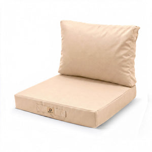 Gartenlounge-Kissen-Set 50x60 Beige - Breite 60 cm (Sitzfläche + Rückenlehne)