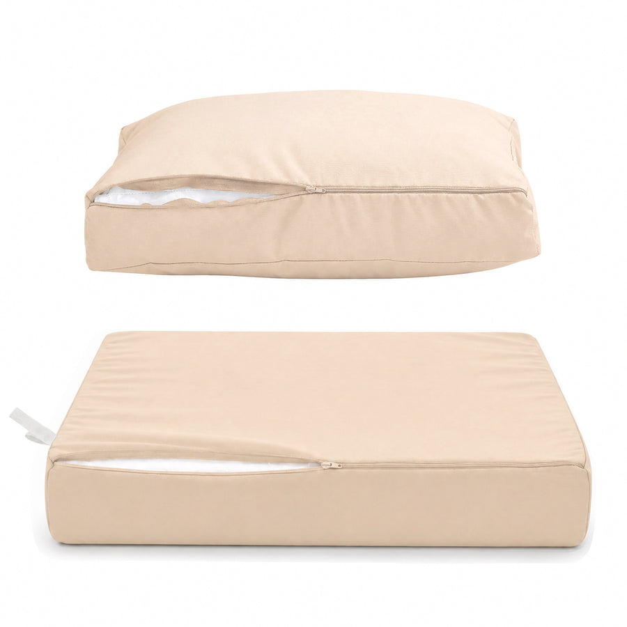Tuinlounge kussenset 50x60 Beige, UV-bestendige, waterafstotende stof