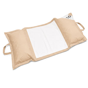 XXL-Schwimmsitzsack für den Pool 170x90 Beige - Hängematten-Perlenmatte (Erwachsenenkomfort)