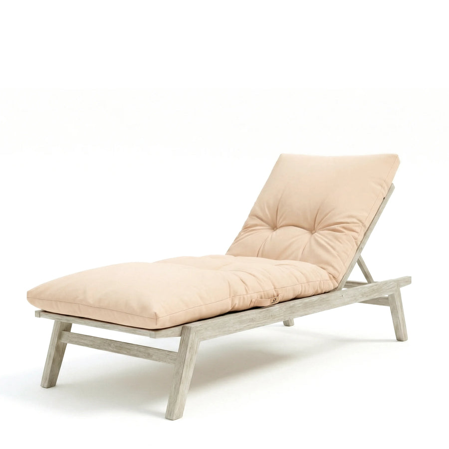 Ligbedkussen 185x55 Beige Clair, polyester stof