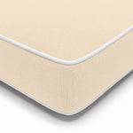 Colchão Premium Espreguiçadeira 190x60 Amarelo Manteiga - 10cm Espessura & Apoio Cabeça (Capa Removível)