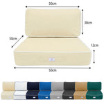 Premium Cushion Set 50x50 Yellow Beurre - Thick 12cm & Piped Finish