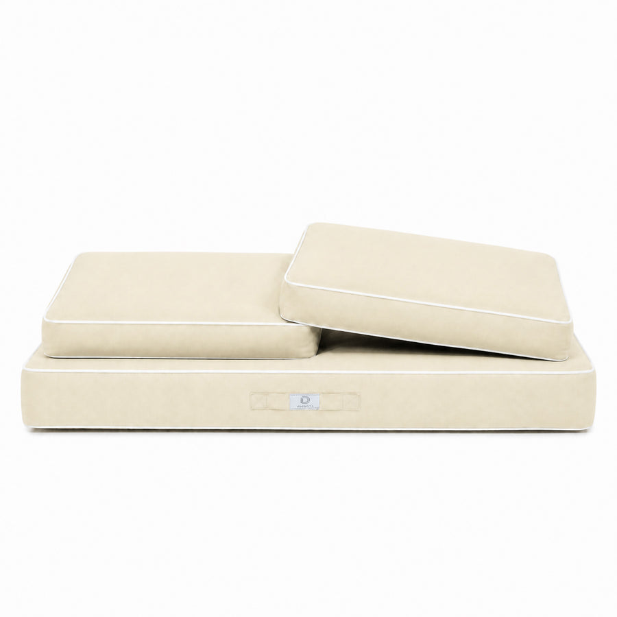 Premium-Kissen-Set 100x50 Gelb Beurre, UV-beständiger Stoff