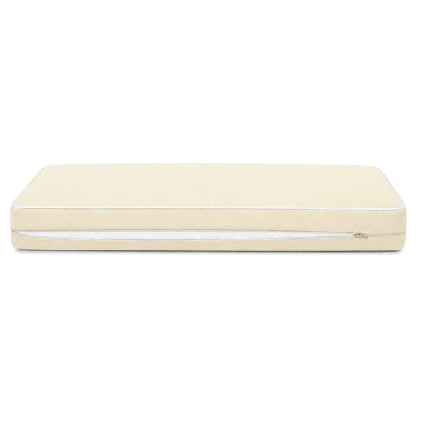 Premium Cushion Set 100x50 Yellow Beurre - 1 Seat + 2 Backrests (Thick 12cm & Passepoil)