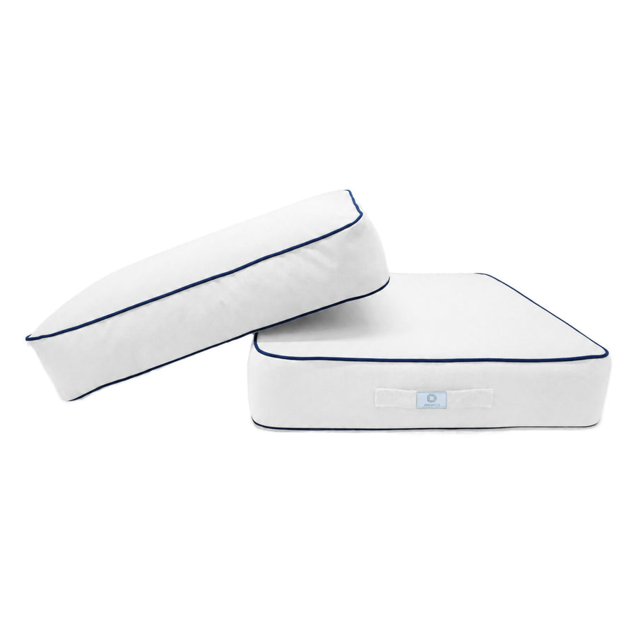 Premium Cushion Set 50x50 White, removable cover