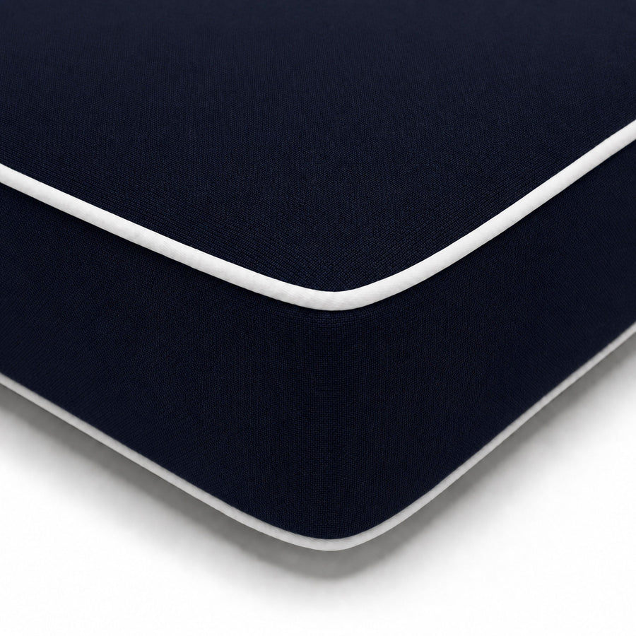Premium Ligbedkussen 190x60 Marineblauw, afneembare hoes