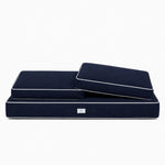 Conjunto de Almofadas Premium 100x50 Moca - 1 Assento + 2 Encostos (Espesso 12cm & Passepoil)