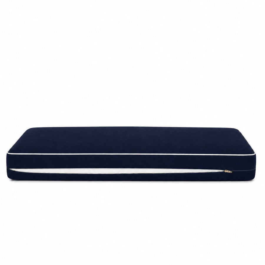 Premium Cushion Set 100x50 Navy Blue, high-density foam filling