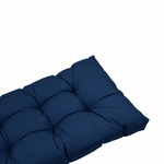 Conjunto de Almofadas Acolchoadas 60x60 Azul Petróleo - Espesso 15cm & Macio (Assento + Encosto)