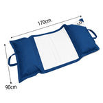 Pouf Flottant Piscine XXL 170x90 Bleu Pétrole - Matelas Hamac à Billes (Confort Adulte)