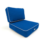 Premium kussenset 60x60 Koningsblauw - Dik 12cm & Biesafwerking