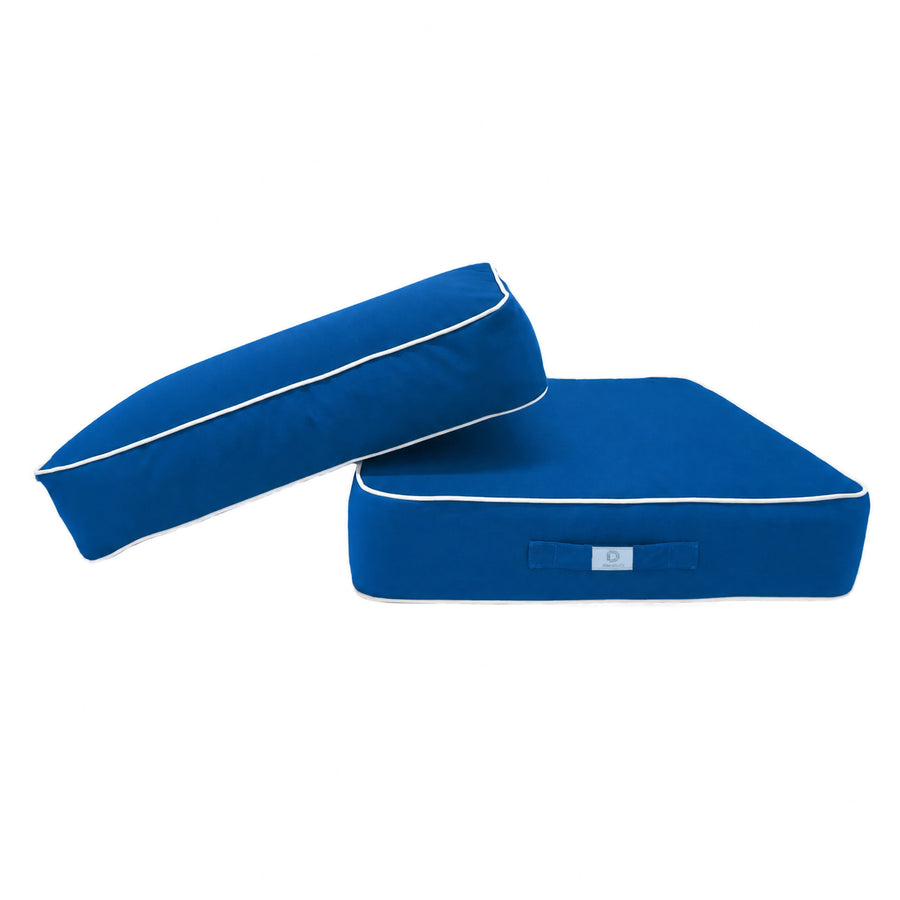 Premium Cushion Set 60x60 Royal Blue, removable cover