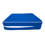 Ensemble Coussins Premium 50x50 Bleu Royal - Épais 12cm & Finition Passepoil